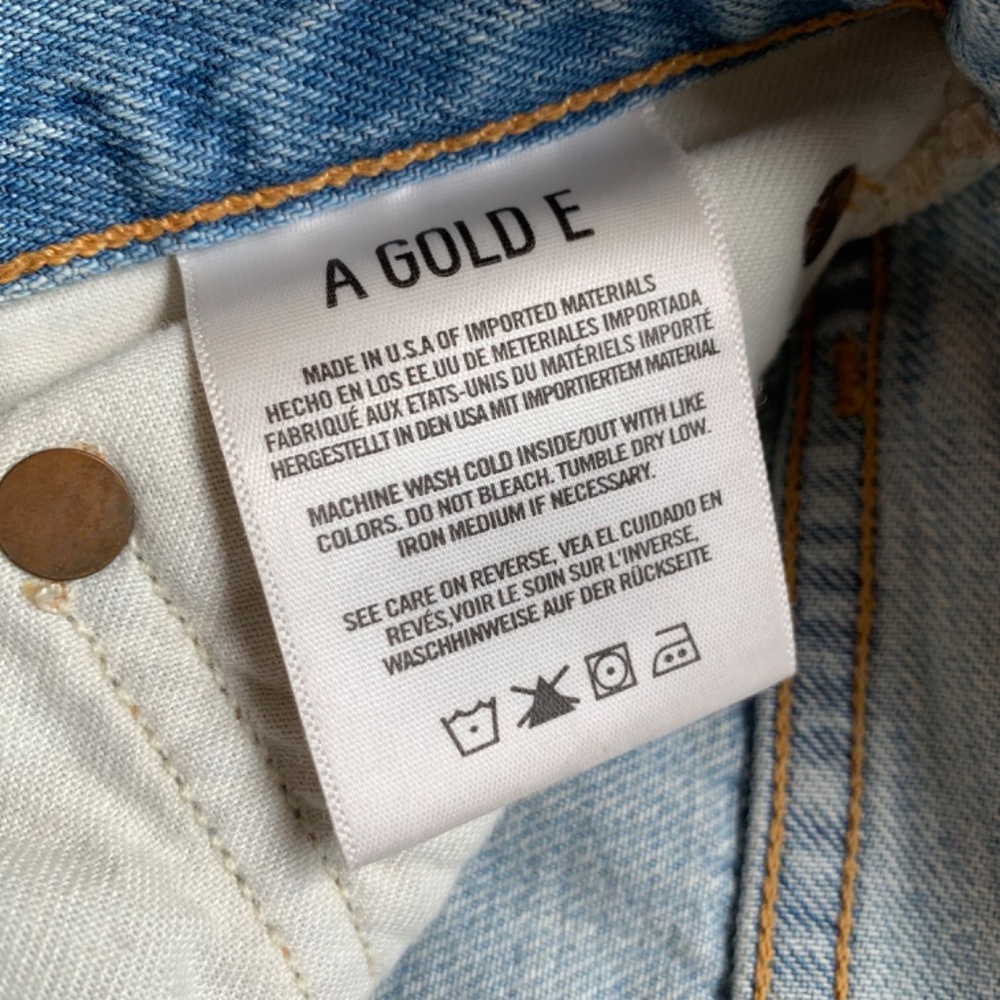 Agolde Riley High Rise Button Fly Jeans Size 27 - Picture 9 of 14